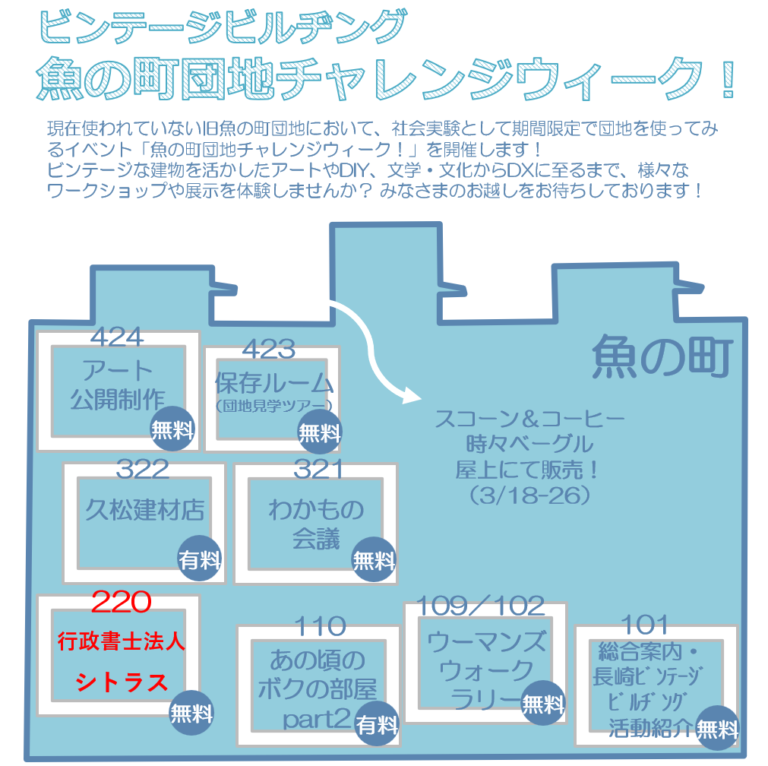 魚の町団地チャレンジウィーク